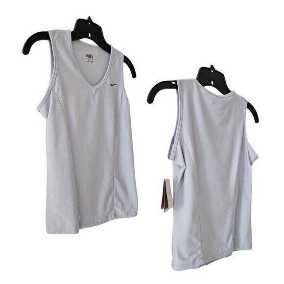 Nike Women's Dri-Fit V-Neck Sleeveless Tank Top | NWT | Small | Light Blue - Picture 5 of 12